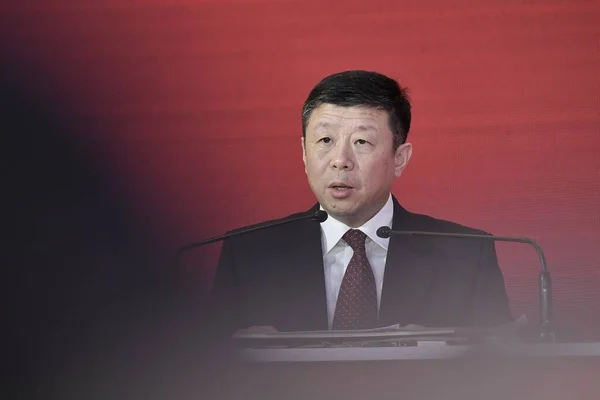 Sun Ruibiao Administrador Adjunto Administración Estatal Impuestos China Habla Durante —  Fotos de Stock