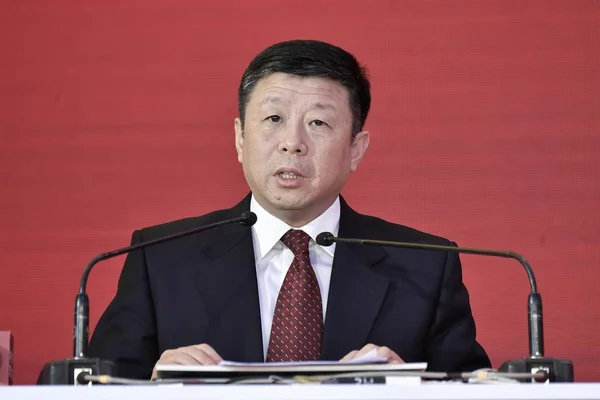 Sun Ruibiao Deputy Administrator State Administration Taxation China Speaks 2018 — Stock Photo, Image