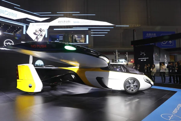 Aeromobil Vtol Conceito Carro Voador Para Futuro Táxi Elétrico Lugares — Fotografia de Stock