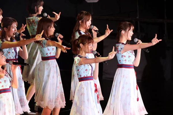 Members Japanese Girl Idol Group Nogizaka46 Perform Concert Shanghai China — Stock Photo, Image