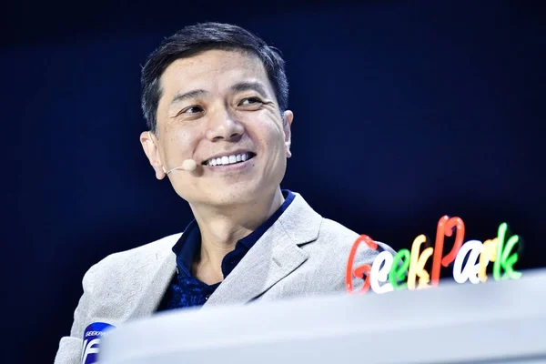 Robin Yanhong Předseda Představenstva Generální Ředitel Baidu Inc Navštěvuje Festival — Stock fotografie