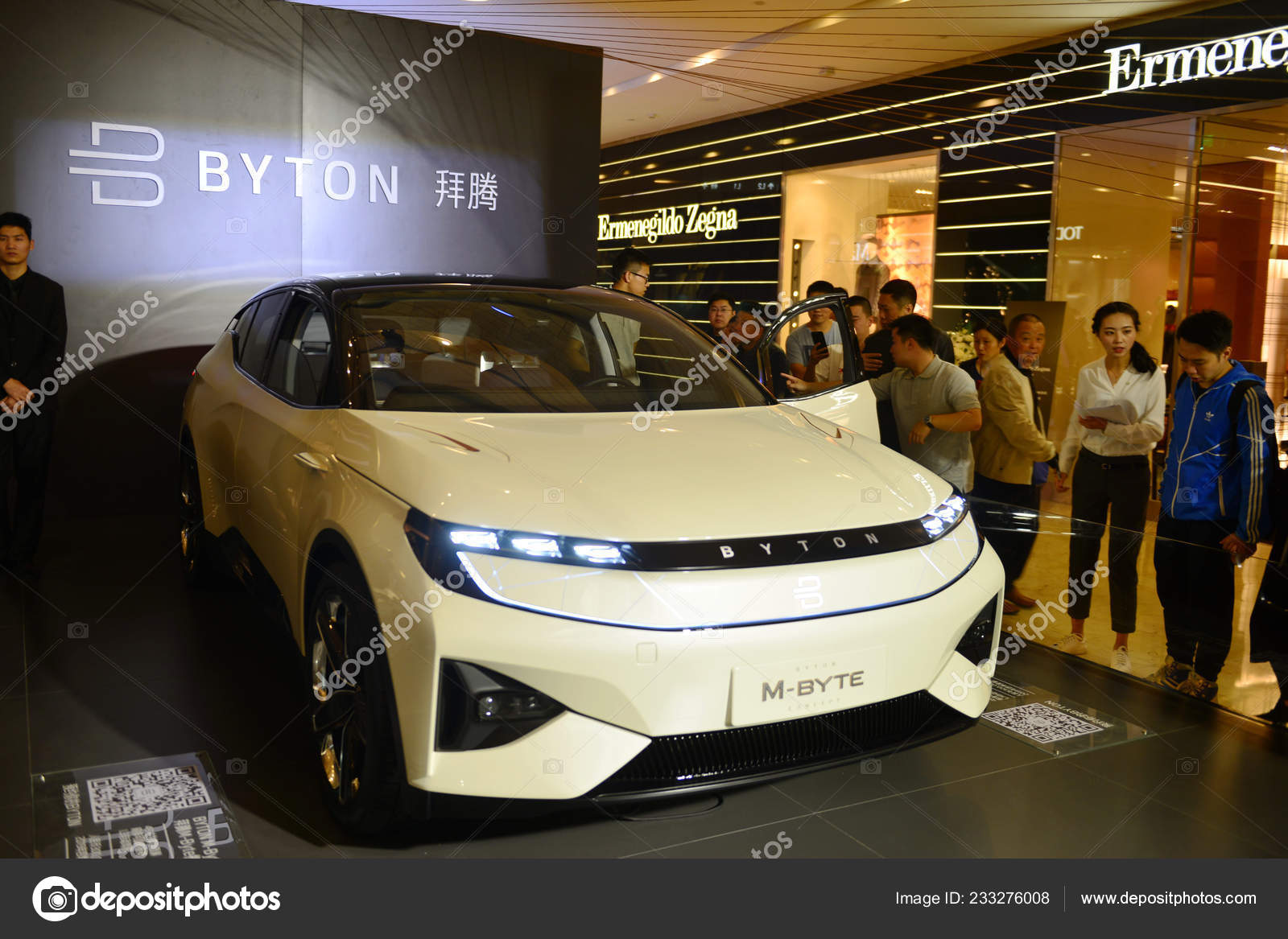 Byton Electric Concept Car Display 15th Beijing International Automotive Exhibition Stock Editorial Photo C Chinaimages 235012878