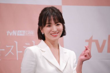 South Korean actress Song Hye-kyo attends a press conference for new TV series 