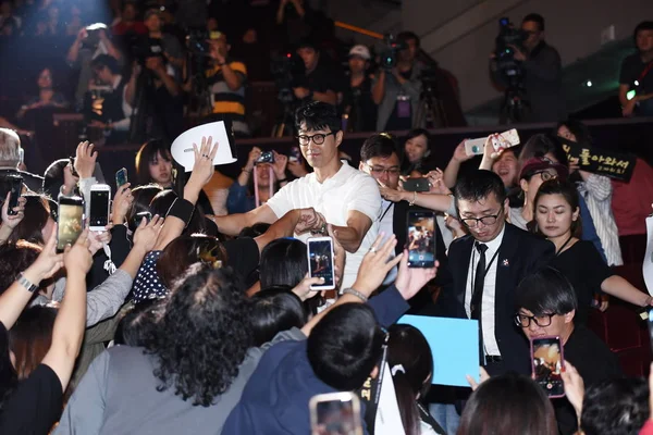 韩国演员查承元出席2018年10月14日在台湾台北举行的球迷会议活动 — 图库照片