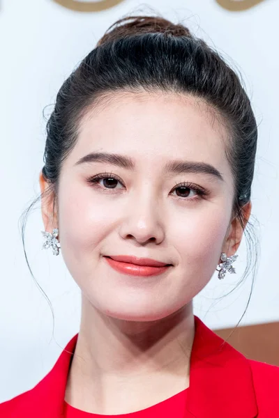 Chinese Actrice Liu Shishi Vormt Het Evenement Van Omega Constellation — Stockfoto