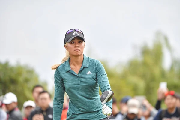 Danielle Kang 2018 Buick Lpga Şangay Shanghai Qizhong Bahçe Golf — Stok fotoğraf