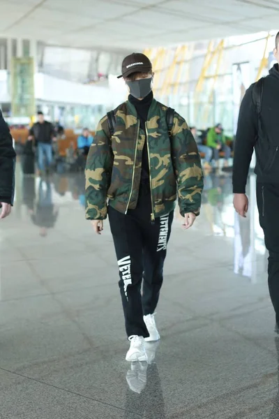 Chinese Zanger Yuchun Afgebeeld Beijing Capital International Airport Beijing China — Stockfoto