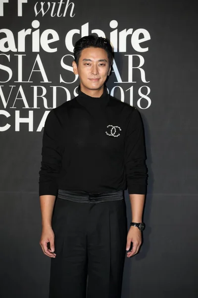 Actor Surcoreano Hoon Posa Durante Los Marie Claire Asia Star — Foto de Stock