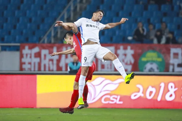 Brezilyalı Futbolcu Johnathan Tianjin Teda Iyi Topu Chongqing Swm Bir — Stok fotoğraf