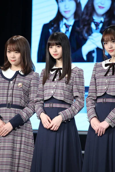 Lewej Akimoto Manatsu Asuka Saito Matsumura Sayuri Japońskiego Idol Grupy — Zdjęcie stockowe