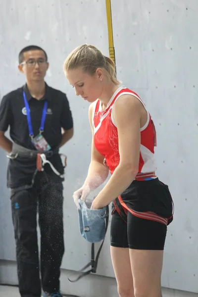 Iuliia Kaplina Francia Compite Partido Final Temporada Velocidad Femenina Durante — Foto de Stock