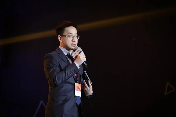 Feng Dagang Prezes 36Kr Media Współzałożyciel Cbnweekly Mówi Podczas Wise — Zdjęcie stockowe
