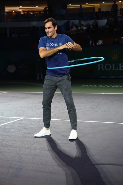 Estrella Suiza Del Tenis Roger Federer Asiste Evento Para Celebrar — Foto de Stock