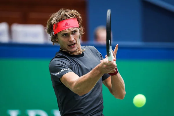 Alexander Zverev Aus Deutschland Trifft Viertelfinale Des Herren Einzel Beim — Stockfoto