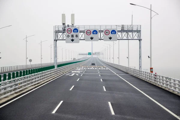 Widok Świecie Najdłuższy Cross Morze Most Most Hong Kong Zhuhai — Zdjęcie stockowe