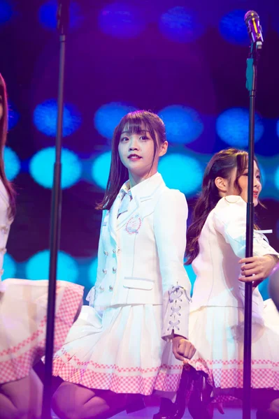 Členové Čínských Idol Dívky Skupiny Akb48 Tým Oficiální Sesterskou Skupinu — Stock fotografie