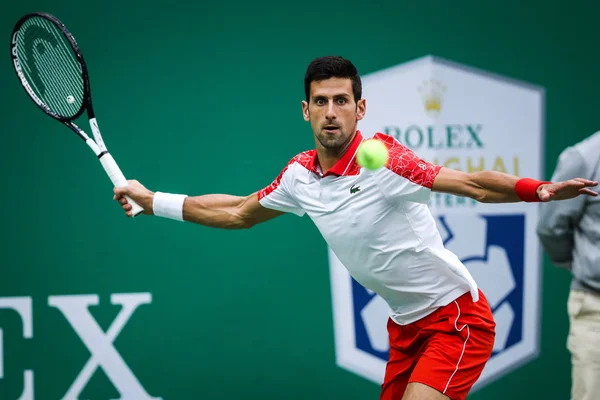 Novak Djokovic Della Serbia Torna Semifinale Contro Alexander Zverev Della — Foto Stock