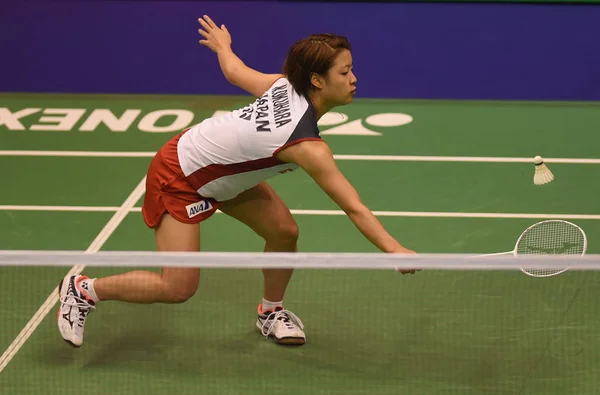 Nozomi Okuhara Japan Returns Shot Gao Fangjie China Second Match — Stock Photo, Image