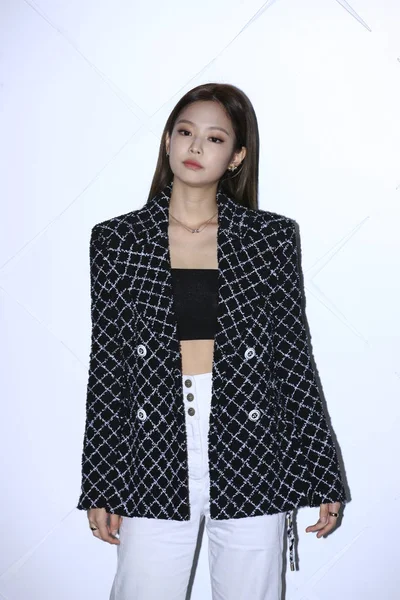 Jennie South Korean Girl Group Black Pink Stylized Blackpink Blkpik — Stock Photo, Image