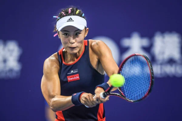 Wang Qiang China Retorna Tiro Para Ashleigh Barty Austrália Sua — Fotografia de Stock