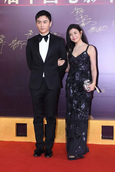 Aktris Taiwan Michelle Chen Pergi Dan Suaminya Aktor Tiongkok Chen — Stok Foto