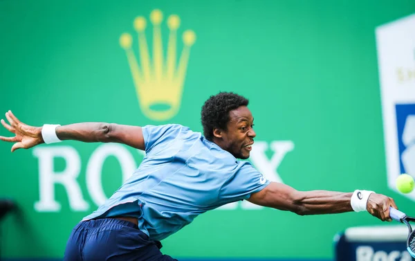 Gael Monfils Francia Torna Provare Stefanos Tsitsipas Grecia Nella Loro — Foto Stock