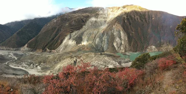 Blick Auf Den Ort Des Erdrutsches Der Der Gemeinde Bolo — Stockfoto