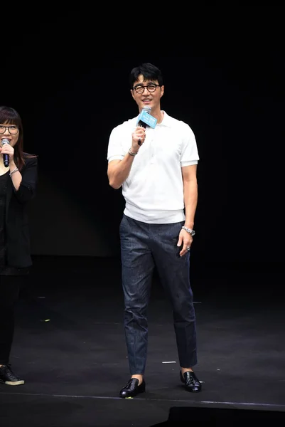 韩国演员查承元出席2018年10月14日在台湾台北举行的球迷会议活动 — 图库照片