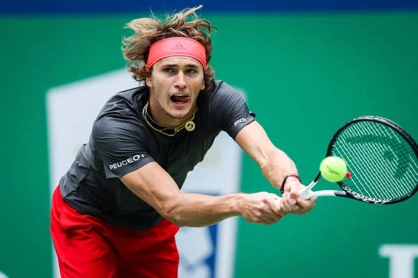 Alexander Zverev Aus Deutschland Trifft Viertelfinale Des Herren Einzel Beim — Stockfoto