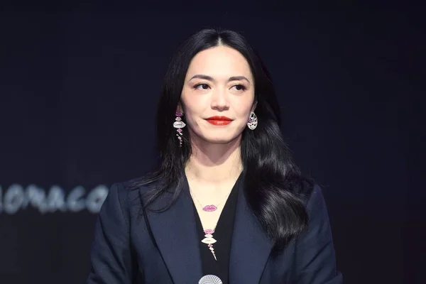 Китайская Актриса Чэнь Приняла Участие Презентации Коллекции Apm Monaco Yao — стоковое фото