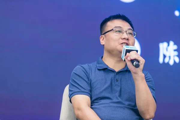 Wen Hao Medfinansiär Kinesisk Artificiell Intelligens Start Cloudwalk Talar Vid — Stockfoto
