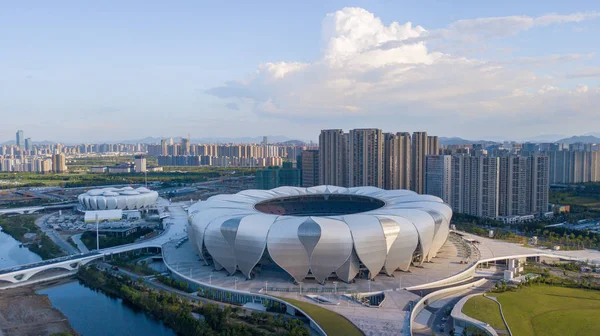 Estadio Principal Del Centro Deportivo Olímpico Hangzhou Que Asemeja Loto —  Fotos de Stock