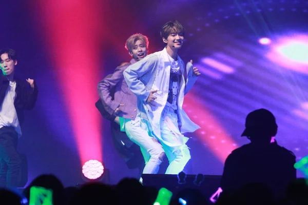 South Korean Duo Mxm Performs Fan Meeting Hong Kong China — Stock Photo, Image