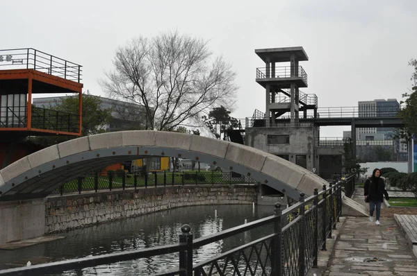 Vista Del Puente Hormigón Impreso Más Largo Del Mundo Que —  Fotos de Stock