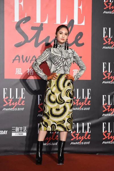 Taiwanesiska Sångerskan Och Skådespelerskan Rainie Yang Deltar Elle Style Awards — Stockfoto