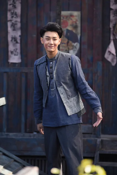 Chinese Actor Huang Zitao Better Known Tao Pictured Filming Session — Stock Photo, Image