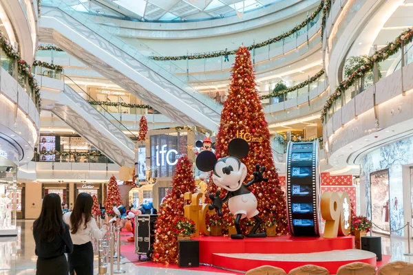 Vista Uma Exposição Para Comemorar Aniversário Anos Mickey Mouse Shopping — Fotografia de Stock