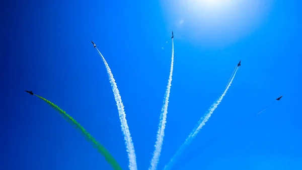 10A Kampfjets Des Bayi Kunstflugteams Der Chinesischen Pla Volksbefreiungsarmee Luftwaffe — Stockfoto