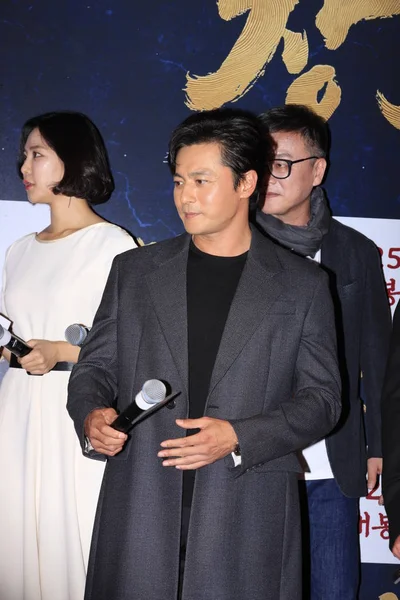 Acteur Sud Coréen Jang Dong Gun Devant Assiste Une Conférence — Photo