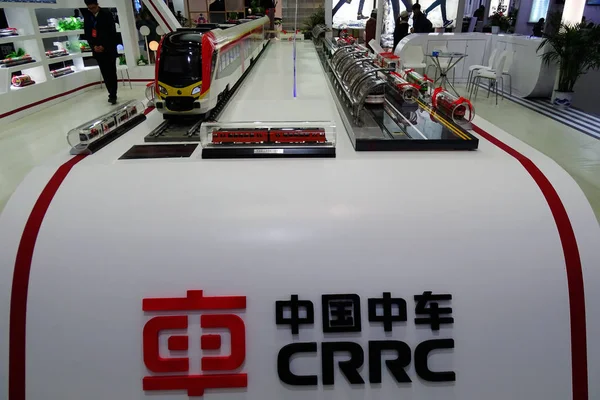 Över Montern Crrc China Railway Rullande Materiel Corporation Expo Wuhan — Stockfoto