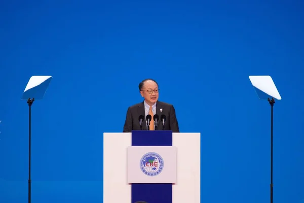 Jim Yong Kim President Van Wereldbank Woont Openingsceremonie Voor Eerste — Stockfoto