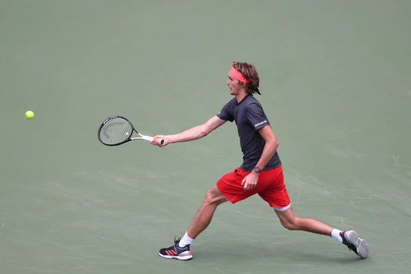 Alexander Zverev Allemagne Retourne Tir Kyle Edmund Angleterre Dans Leur — Photo