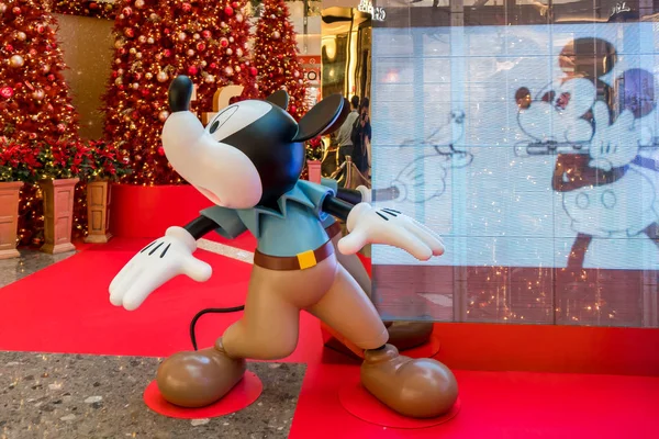 Widok Wystawy Okazji Rocznicy Mickey Mouse 90Th Centrum Handlowym Dzielnicy — Zdjęcie stockowe