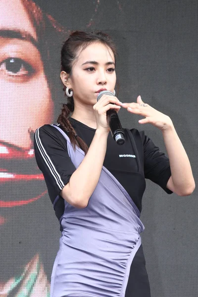 Cantante Taiwanesa Jolin Tsai Asiste Evento Promocional Para Nuevo Álbum — Foto de Stock