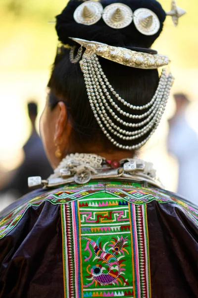 Çinli Bir Kadını Qiandongnan Miao Dong Özerk Güneybatı Çin Xinghua — Stok fotoğraf