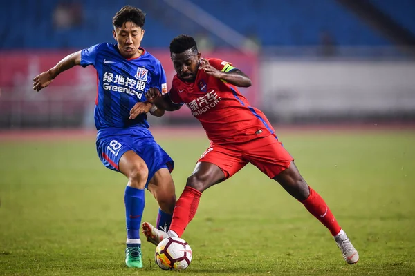 브라질의 Fernandinho 엔히크 오른쪽 Swm 2018 Csl 2018 그들의 라운드 — 스톡 사진