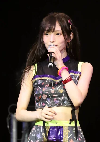 Sayaka Yamamoto Von Der Japanischen Idol Group Nmb48 Spricht Bei — Stockfoto