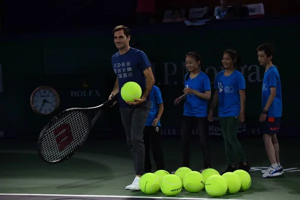 Estrella Suiza Del Tenis Roger Federer Asiste Evento Para Celebrar — Foto de Stock