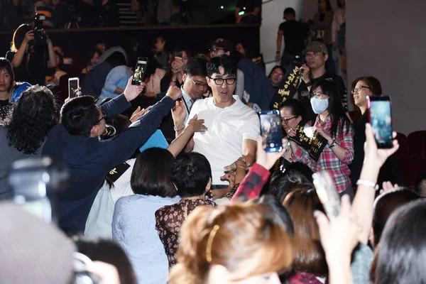 Güney Koreli Aktör Cha Seung Kazandı Taipei Tayvan Bir Fan — Stok fotoğraf