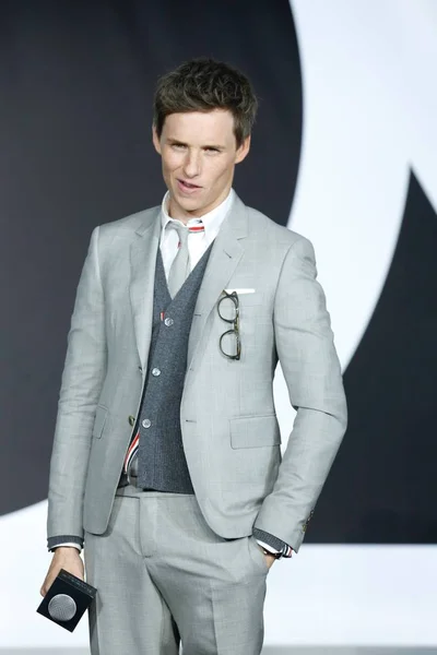 Англійський Актор Едді Redmayne Взяла Участь Прес Конференції Фільму Фантастичний — стокове фото